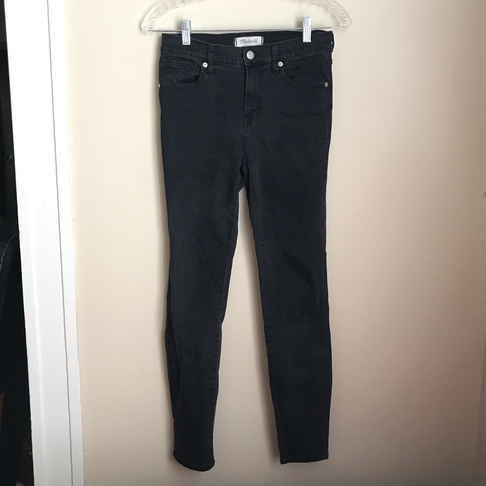 Madewell Faded Black Skinny Jeans